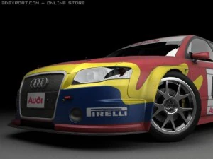 audi rs4 touring 3D Model