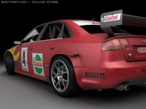 audi rs4 touring Modelo 3D