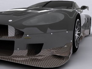 aston martin dbr9 3D Model
