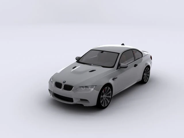 bmw m3 e92 3D Model .c4d .max .obj .3ds .fbx .stl .blend 