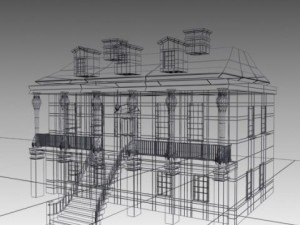 the house 3D Модель