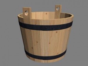 wood bucket 3D Model