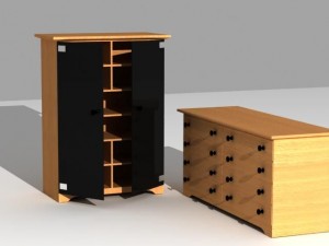closets Modèle 3D