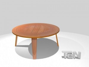 five  tables Model 3D