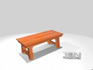 five benches 3D Model