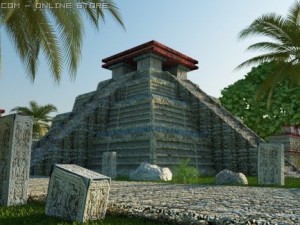 mayan city Modelo 3D
