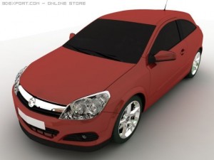 car c4d Modelo 3D