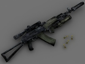 ak 74 Modello 3D
