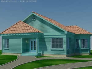 country house Modello 3D
