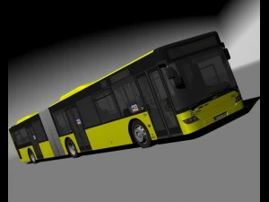 design bus articuled 3D Model