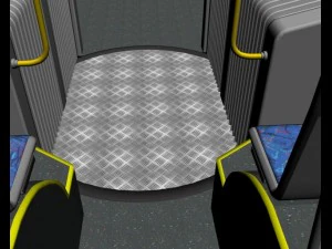 design bus articuled 3D Model