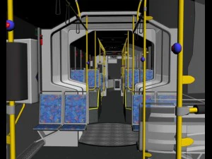 design bus articuled 3D Model