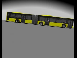 design bus articuled 3D Model