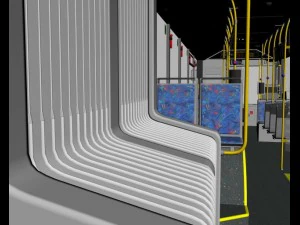 design bus articuled 3D Model