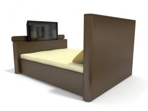 reflex bed with tv 3D Model