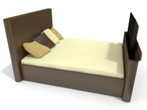televizyonlu refleks yatak 3D Model