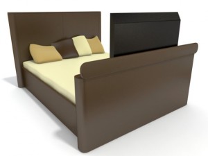 reflex bed with tv 3D मॉडल