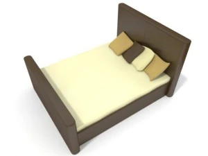 televizyonlu refleks yatak 3D Model