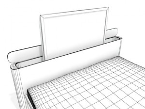 reflex bed with tv 3D मॉडल
