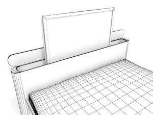 televizyonlu refleks yatak 3D Model