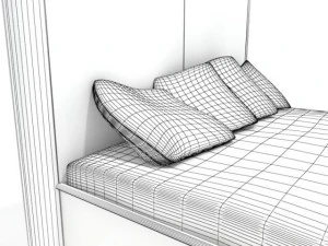 televizyonlu refleks yatak 3D Model