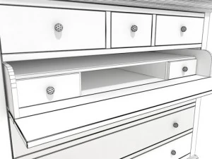 grange storage cabinet 3D Model