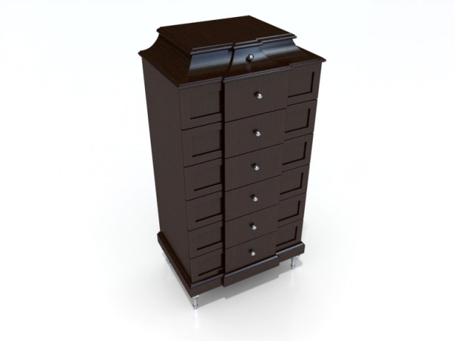 baker drawer unit 3D मॉडल .c4d .max .obj .3ds .fbx .stl .blend 