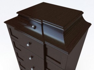 baker drawer unit 3D मॉडल