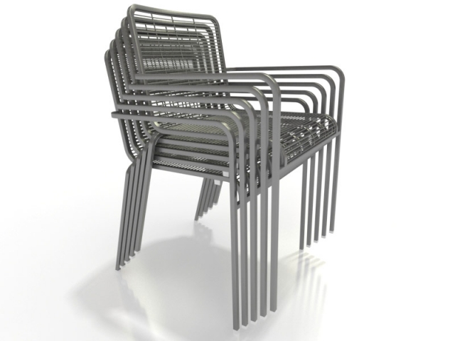 lapalma aria stacking armchair 3D 模型 .c4d .max .obj .3ds .fbx .stl .blend 