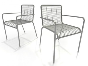 lapalma aria stacking armchair 3D 模型