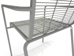 lapalma aria stacking armchair 3D 模型