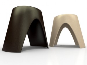 lapalma log stool Model 3D