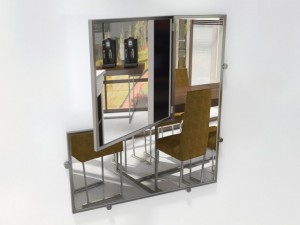 classicon castellar wall mirror Modello 3D