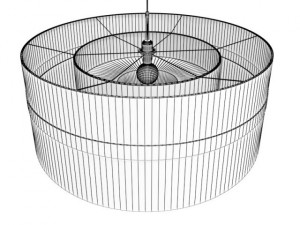 moooi fringe2 ceiling lamp 3D Model