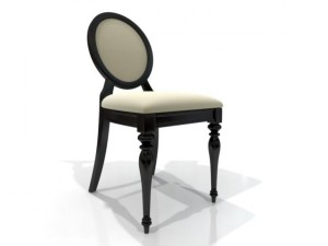 antique side chair 3D Model