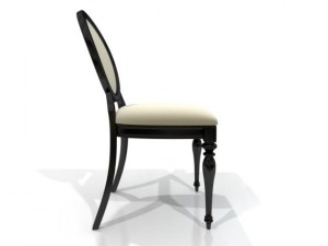 antique side chair 3D Model