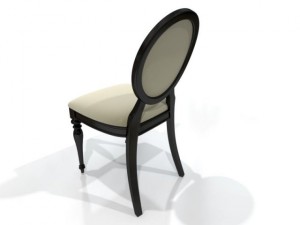 antique side chair 3D Model