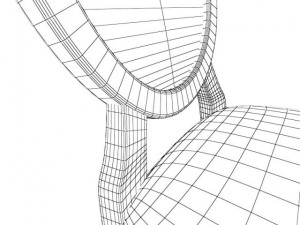 antique side chair 3D Model