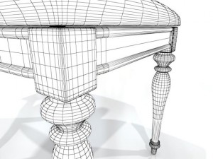 antique side chair 3D Model