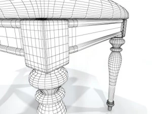 antique side chair 3D Model