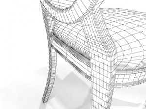 antique side chair 3D Model
