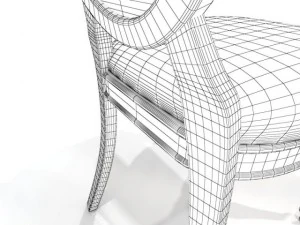 antique side chair 3D Model