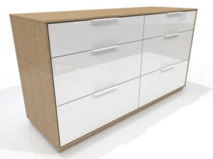 ikea nyvoll dressers Modelo 3D