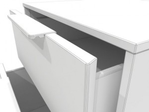 ikea nyvoll dressers Modelo 3D