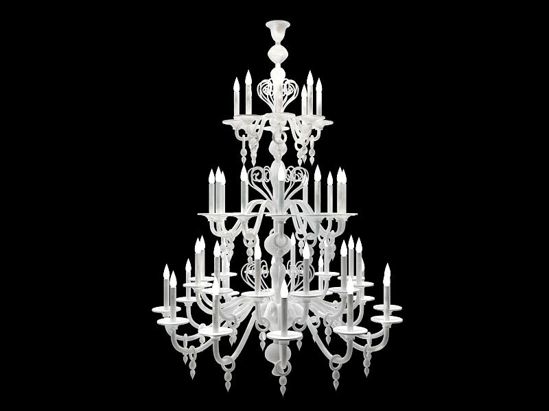 ceiling lamp murano glass 3D Model .c4d .max .obj .3ds .fbx .stl .blend