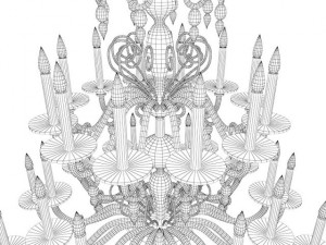 ceiling lamp murano glass 3Dモデル