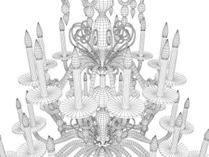 ceiling lamp murano glass 3D Model