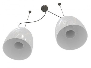 prandina ceiling light notte double Modello 3D