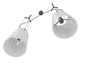 prandina ceiling light sera double 3D Model