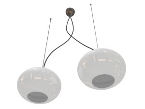prandina ceiling light zero double Modello 3D